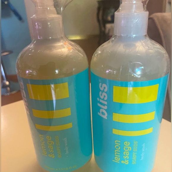 Bliss Lemon & Sage Soapy Suds Body Wash-Lemon Sage (Set of 2, 17oz) - Picture 1 of 2